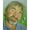 'Andy Sivewright and Bertie' oil on canvas 8" x 10"