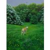 'Gem and the Green Man' oil on canvas 30cm x 40cm.