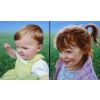 'Lulu &amp; Ella Higginson' oil on two canvases - each canvas 5" x 6" Private collection (commission)