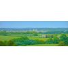 'Oxford from Boars Hill' oil on canvas 80cm x 30cm. Private collection