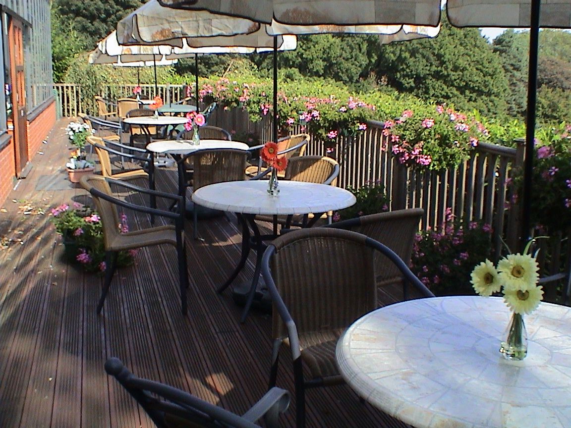  The terrace overlooking the Lyme Valley.