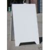 Legged A board durable and sturdy. Manufactured from 1.2mm zinc coated steel sheet powder coated white as standard.  Price &pound;45.11 plus VAT. MADE IN THE UK