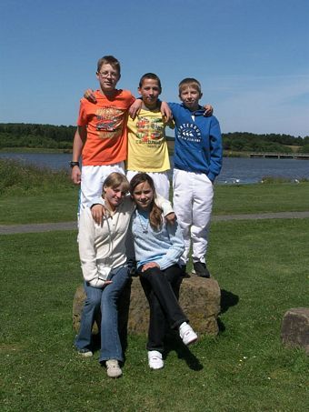 Chernobyl Orphan Group children at Druridge Bay