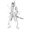 Pre sketch   Wishart the Samurai
