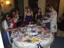 Sweets and candy buffet table at Bedford High Prom night
