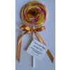 Personalised wedding sweets favour. Hand-made lollypops created using traditional recipes and only natural ingredients, natural flavours and natural colours.  See the full range on our 'favours' page.