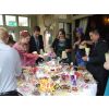 Fun at the Coombe Abbey Wedding sweets buffet table with 35 varieties.  5' diameter table.