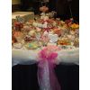 Centre front of wedding sweets buffet table with 35 varieties, picture shows approx one quarter of the full table.