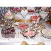 Elegant silver dishes, silver tongs and spoons make your Candy Sweet Buffet extra special