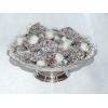 Delicate silver pedestal bowl