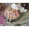 Romance, silver and sparkle for your wedding sweetie table