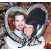 Heart-shaped 'I Do' photo frame to top your cake-style centrepiece on your candy buffet with 30 varieties