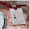 Personalised jar tags for you to keep.  Ribbons in your colours and a choice of designs for your Wedding or special party sweets buffet banquet table
