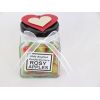 Sweety shop jars trimmed with ribbons and hearts