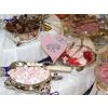 Silver and sparkle and special finishing touches make your wedding sweets and candy buffet unique
