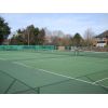 View across the courts