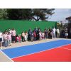 Some of the crowd listening to the offical opening ceremony.