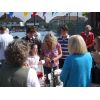 Helen & Shona taking in money at the Tombola stand.