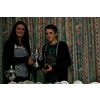 Sarah presents the Under 18 Boys winner trophy to Danny Jones