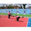 Sarah &amp; Jess prepare for Mini-tennis coaching