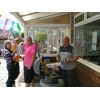 Master Chef Dave Hay cooks on the BBQ