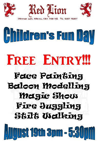 Family fun day poster