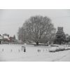 View from the red lion in the snow