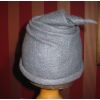 Grey sculpted hat