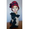 Morag - Toque  (Blue bead)