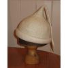 White hat with pigtail