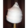 White sculpted hat