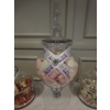 Diamant&eacute; heart sparkles on this jar decoration at the centre of your wedding sweets buffet table