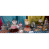 Part of the 30' sweets buffet for the Keble college ball, Oxford University, for 1400 guests. Mad Hatter's tea party theme.