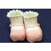 Mary Jane Baby Booties with fake socks