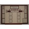 Burgundy and Cream
Size 85cm x 60cm