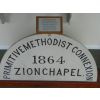 Church name plate from Zion Chapel 1864