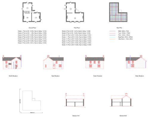  Building Plans, Elevations & Sections