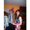 A lady member and our pianist Richard enjoying a joke!