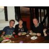 Having a meal with George and Ann Crutchlow at Barbie &amp; Andy's workshop with Niels Poulsen 2009