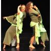 Bev in duet at Yorkshire dance gig