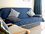 The double Sofa bed in the lounge