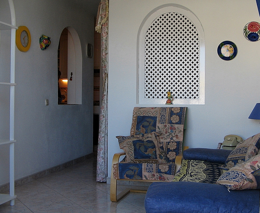Partially seperated bedroom sleeps 2