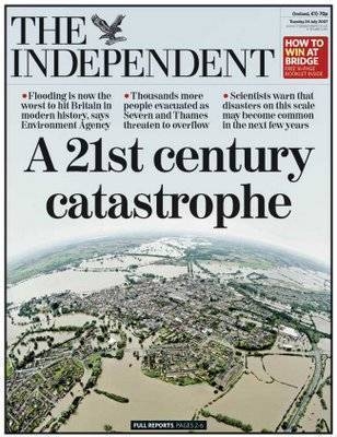 Front page of The Independent 24th July 2007