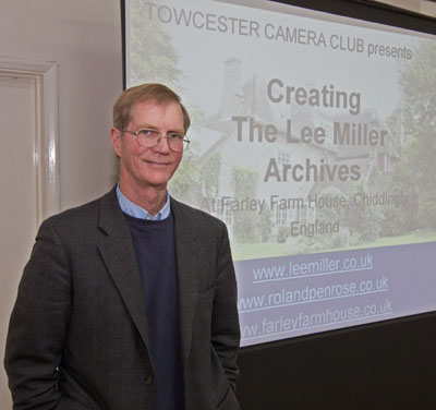 Talk by Antony Penrose about war and fashion photographer Lee Miller, 30th November 2011, at Towcester Camera Club
