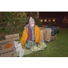 One of the many brave volunteers who took part in the Hope Centre 2013 annual sponsored sleepout, at St Giles Church, Northampton.