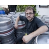 Brewer at King William IV Pub, Leyton. Brewery Tap of Brodie's Beers.