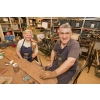Volunteers renovating tools at Tools for Self Reliance (Northampton), Clare Street.