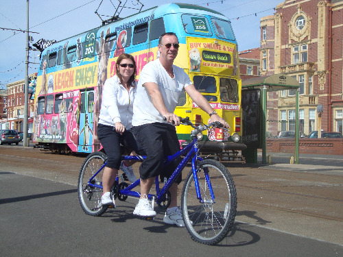  Our tandem at the Valdene hotel