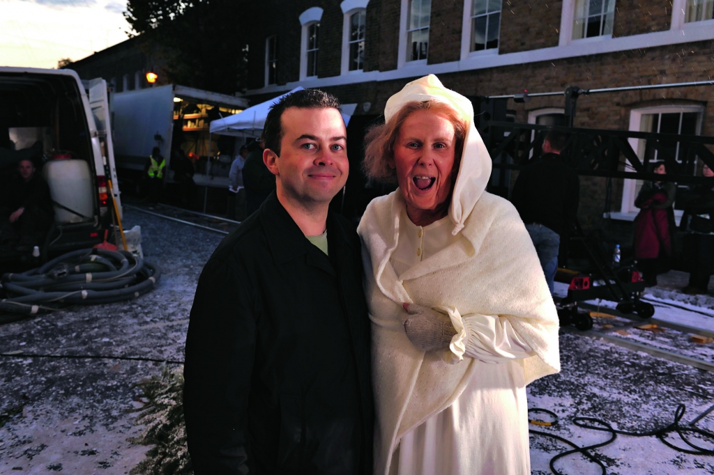 Author Jason Arnopp with Catherine Tate as Foul-Mouthed Nan!