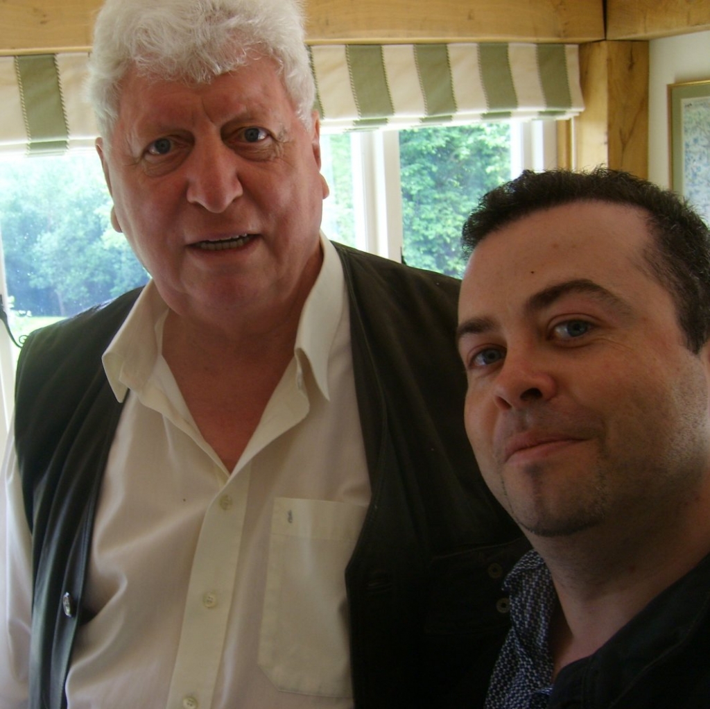 Author Jason Arnopp with legendary former Doctor Who, Tom Baker!